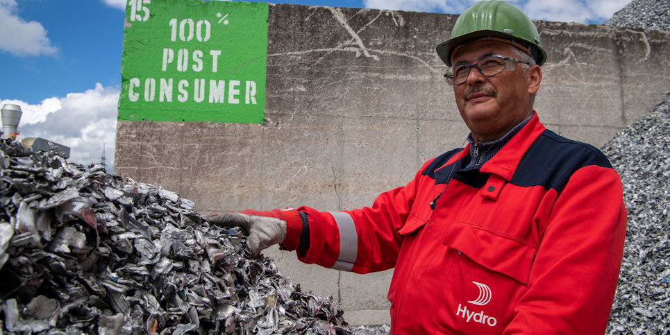 Post consumer aluminium scrap in Clervaux